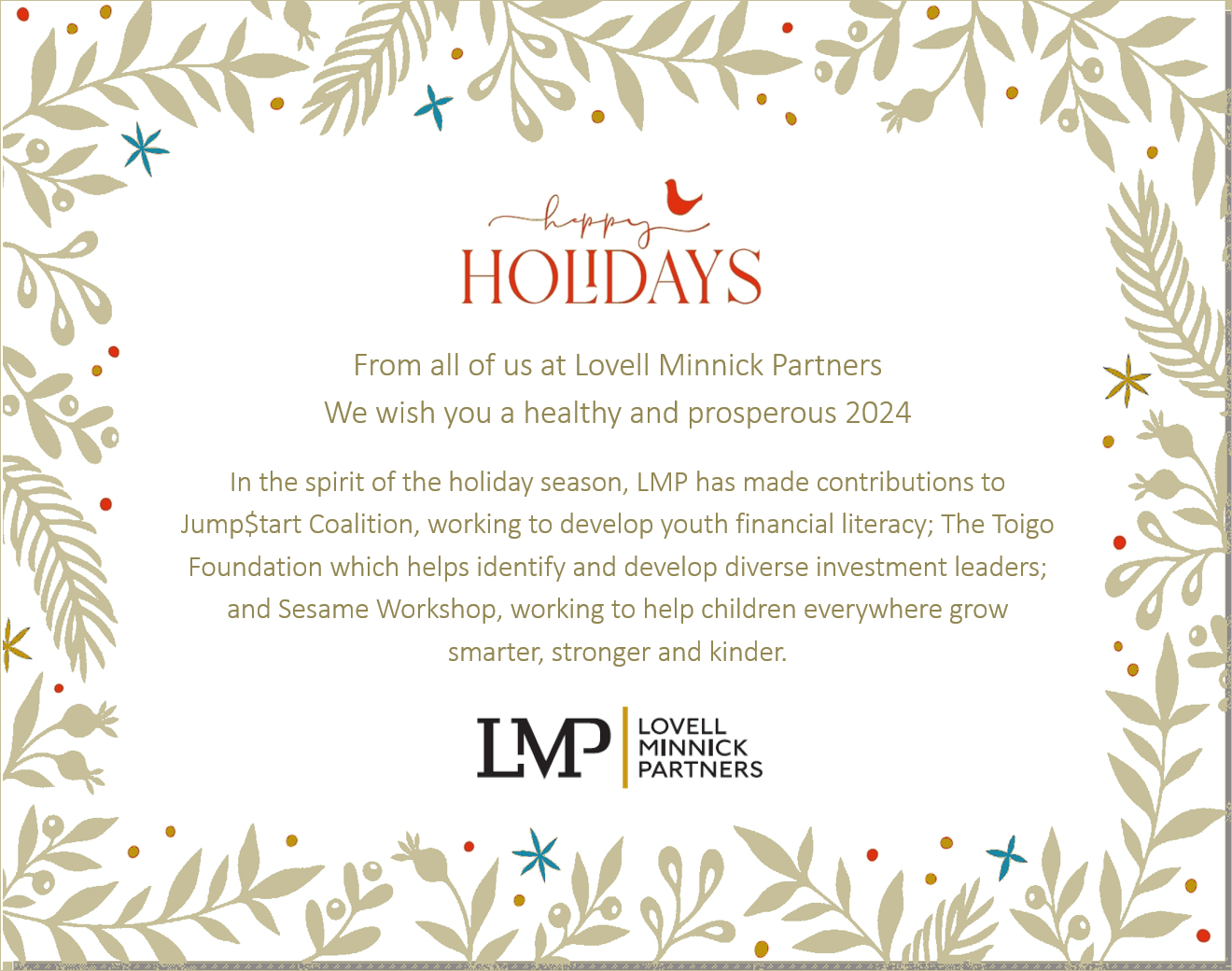LMP 2023 Holiday Greeting
